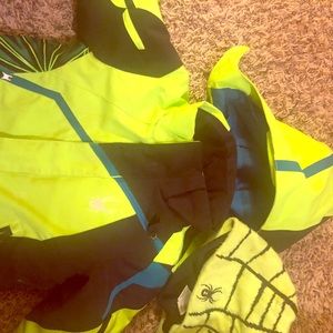 Spyder Coat/matching hat for toddlers.